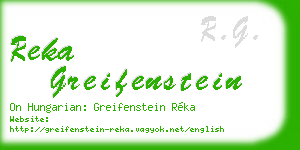 reka greifenstein business card